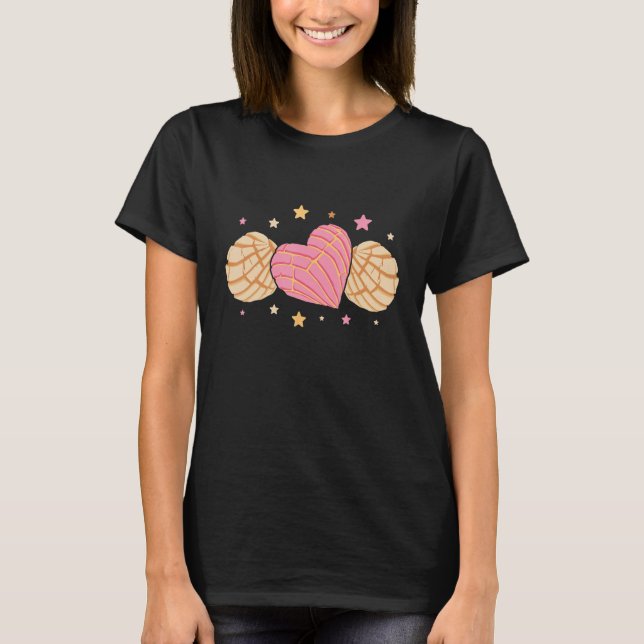 Camiseta Conchas Pan Dulce Latina Mujer Concha Mexicano Pas (Frente)