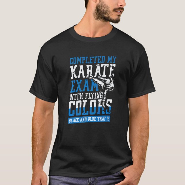 Camiseta Concluí Meu Exame de Karatê MMA (Frente)