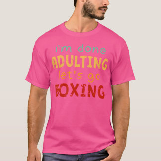 Camiseta Concluído Ajuste Vamos Ir in a box Hobby Boxer Pas