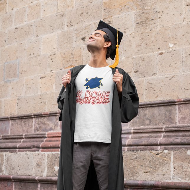 Camiseta # Concluído Classe de Graduação 2025 (Criador carregado)