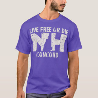 Camiseta Concord, NH Live Free ou Die Product