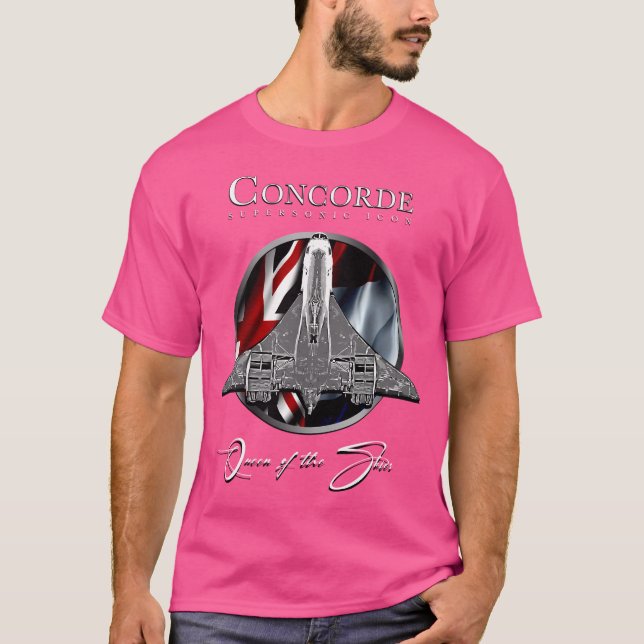 Camiseta Concorde Supersonic British Legendary Aircr (Frente)