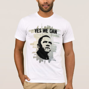 Camiseta concrBgrnd do ESTÊNCIL de Obama