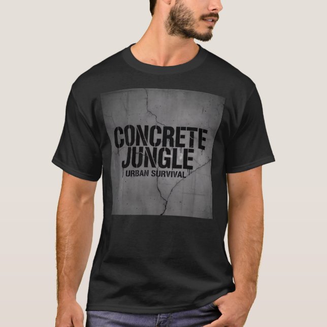 Camiseta Concrete Jungle - Urban Survival (Frente)