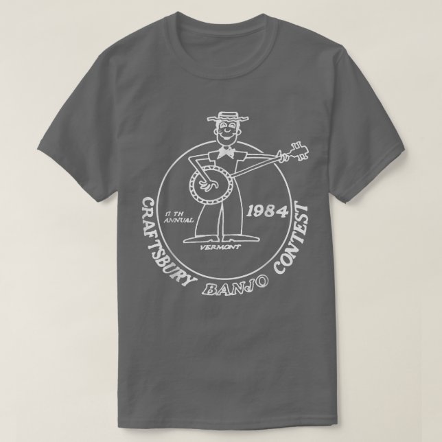 Camiseta Concurso Banjo Craftsbury 1984 (Frente do Design)