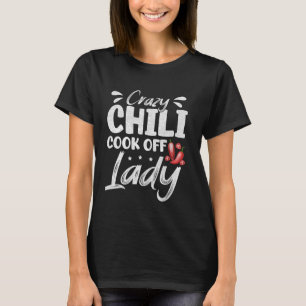 Camiseta Concurso de Chili Louco Senhora Concurso de Chili