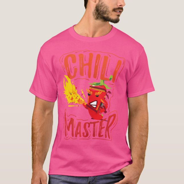 Camiseta Concurso de Comida Chili Master Cozimento Pimenta  (Frente)