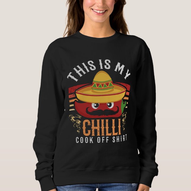 Camiseta Concurso de Cozinha de Chili Comida Apimentada Com (Frente)