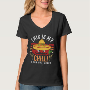 Camiseta Concurso de Cozinha de Chili Comida Apimentada Com