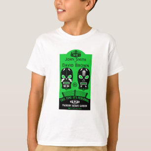 Camiseta Concurso de Lutas Editável Engraçado