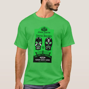 Camiseta Concurso de Lutas Editável Engraçado