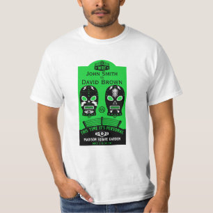 Camiseta Concurso de Lutas Editável Engraçado