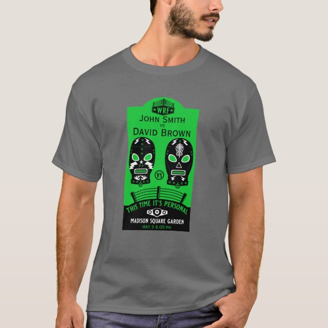 Camiseta Concurso de Lutas Editável Engraçado (Frente)