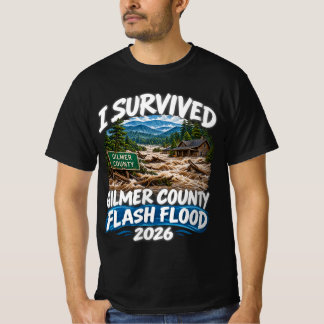 Camiseta Condado de Gilmer Eu Sobrevivi à Enchente Rápida 2
