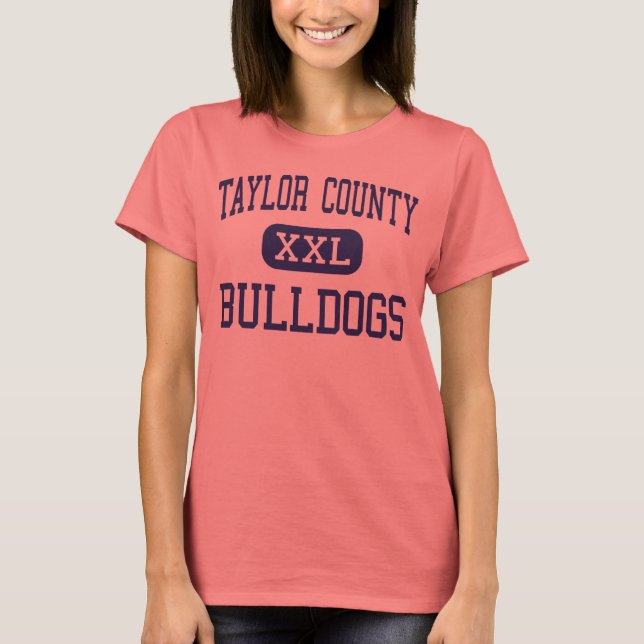 Camiseta Condado de Taylor - Bulldog - High - Perry Florida (Frente)