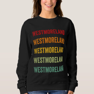 Camiseta Condado de Westmoreland Pensilvânia Texto Arco-íri