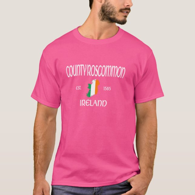 Camiseta CONDADO ROScommon IRLANDA (Frente)