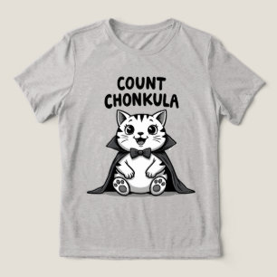 Camiseta Conde Chonkula Gato Vampiro Divertido