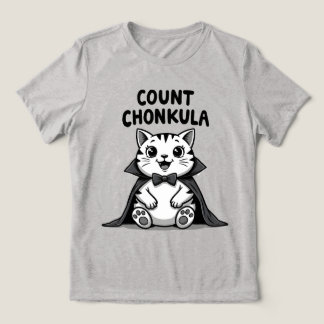 Camiseta Conde Chonkula Gato Vampiro Divertido
