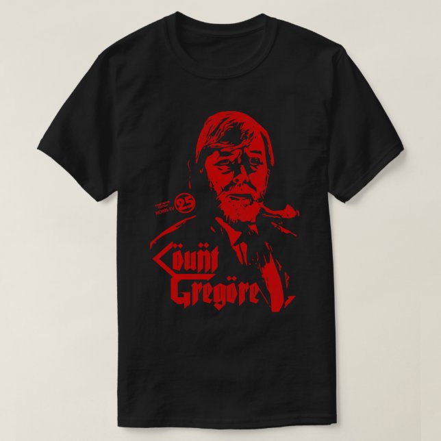 Camiseta Conde Gregore Horror Theater Host KOKH (Frente do Design)