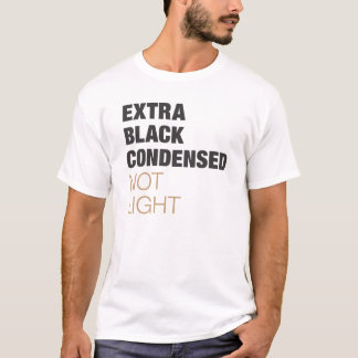 Camiseta condensado preto extra