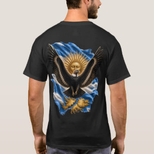 Camiseta Condor Andino Argentino Bandeira Malvinas Sol de M