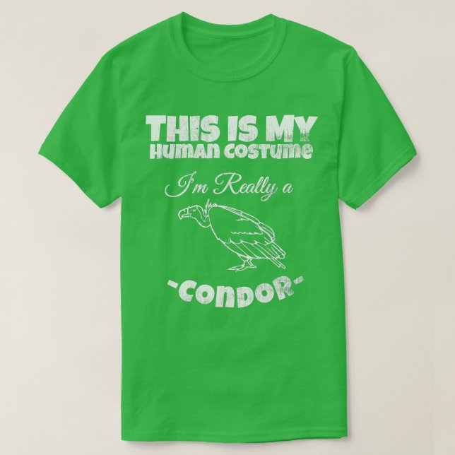 Camiseta Condor Bird Costume Humana Tee Bonita Costu de Nat (Frente do Design)
