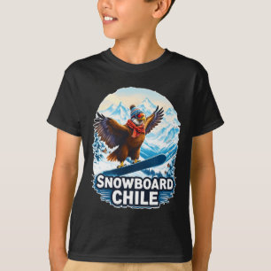 Camiseta Condor De Snowboard Nas Montanhas Do Chile