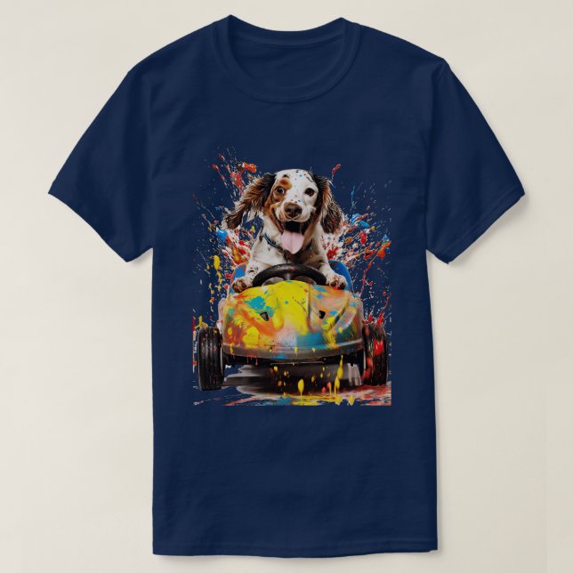 Camiseta Condução de cães (Frente do Design)