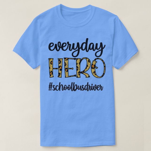 Camiseta Condução de Ônibus Escolar de Apreciação de Ônibus (Frente do Design)