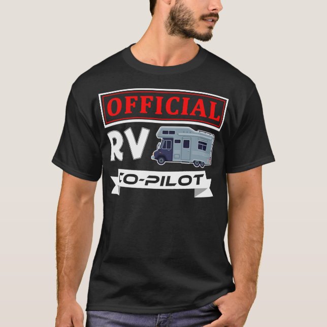 Camiseta Condução de veículos de recreio do Piloto RV Co  (Frente)