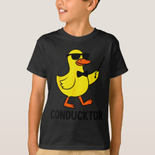 Camiseta Conducktor Música Pato Divertido Orquestra de Desi
