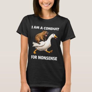 Camiseta Conduto do absurdo – passeio de animal engraçado p