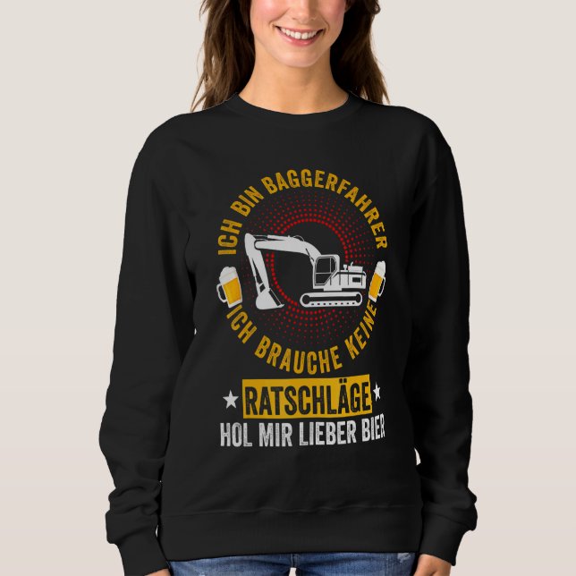 Camiseta Condutor Da Escavadora De Cerveja Digger Si Para C (Frente)