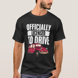 Camiseta Condutor De Automóveis Da Primeira Vez Da Escola D