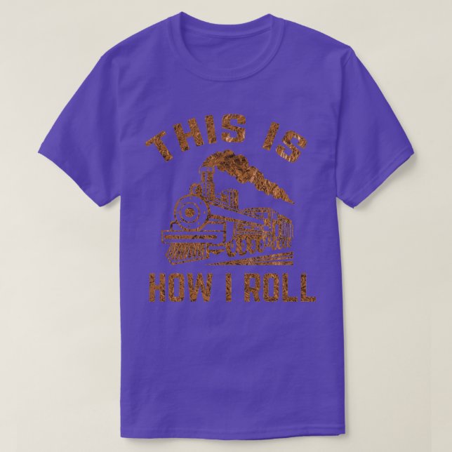 Camiseta Condutor De Comboios Engraçados A Ver Presente 16 (Frente do Design)