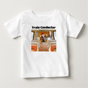 Camiseta Condutor de comboios Locomotive Melody, pela Funny