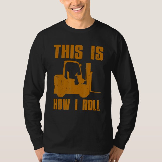 Camiseta Condutor De Elevação Para Homens Levantar O Operad (Frente)