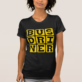 Camiseta Condutor de ônibus, profissão de transporte