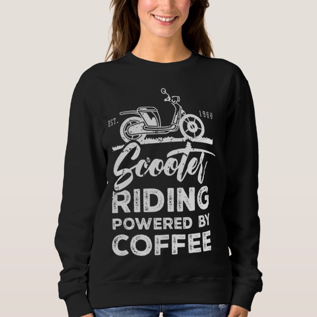 Camiseta Condutor De Scooter Moped Dirigindo Dizendo (Frente)