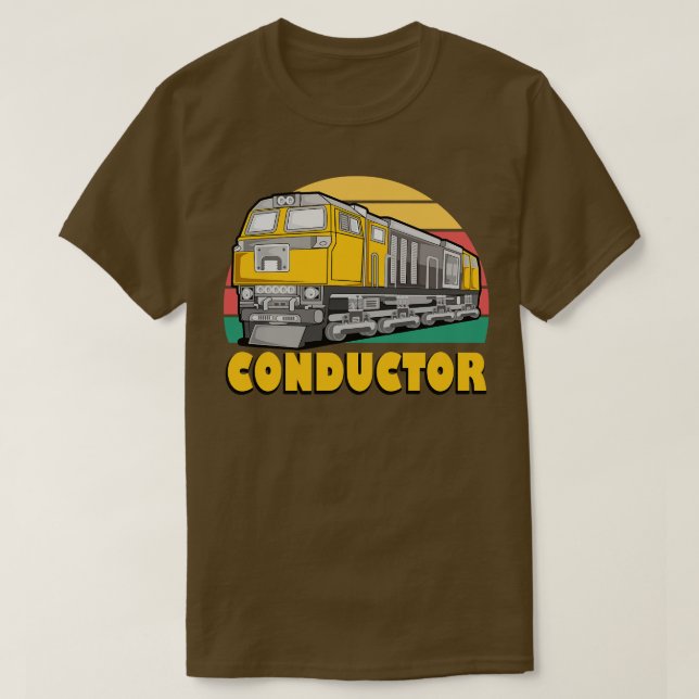 Camiseta Condutor do comboio (Frente do Design)