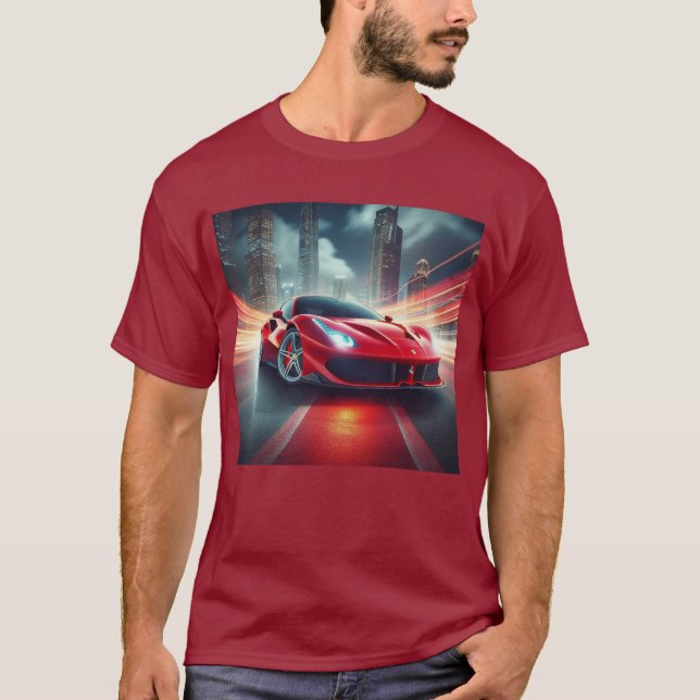 Camiseta Conduzido à velocidade: Tee l Rider Gráfico do Pis (Frente)