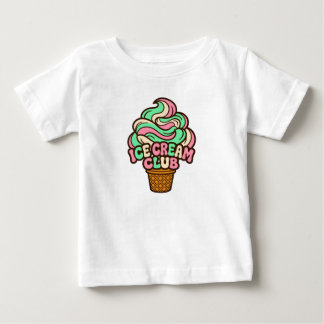 Camiseta Cone de Soft Serve Pastel do Icecream Club