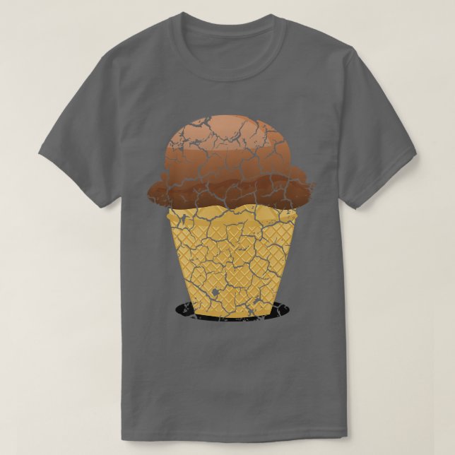 Camiseta cone de sorvete de comida de cozinhar de  em dific (Frente do Design)