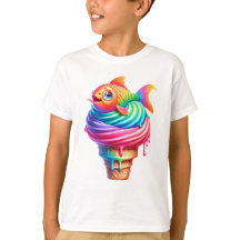 Cone de Sorvete de peixe do deserto de pesca diver