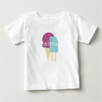 Cone de Sorvete Infantil Personalizado Nome