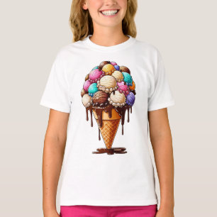 Camiseta "Cone de Sorvete transbordante"