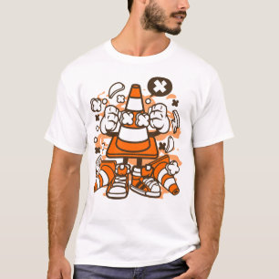 Camiseta cone de tráfego