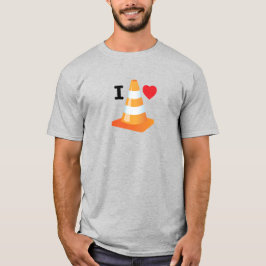 Camiseta Cone de Tráfego Engraçado do Estudante Universitár