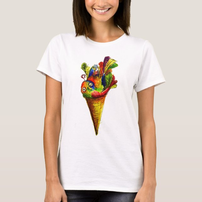 Camiseta Cone do Tweet do gelo (Frente)